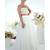 White Tulle Ruched 3D Floral Hand Embroidered Top With Skirt