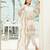 White Georgette Straight Embroidered Women Round Neck kurta Pant Dupatta 