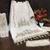 White Georgette Straight Embroidered Women Round Neck kurta Pant Dupatta 