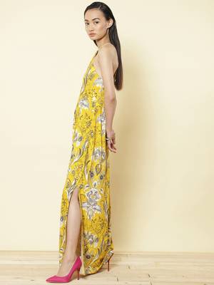 Halter Neck Printed Long Dress 3