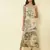 V Neck Strappy Printed Long Dress