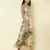 V Neck Strappy Printed Long Dress