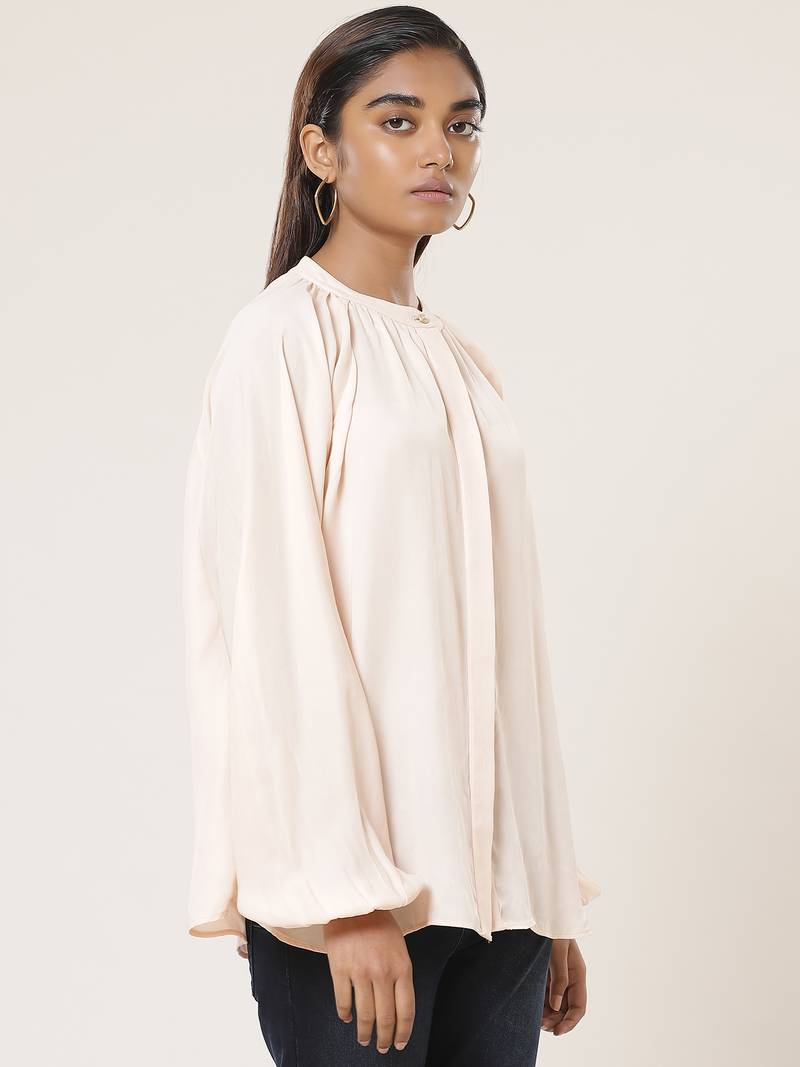 Collar Neck Full Sleeves Solid Shirt