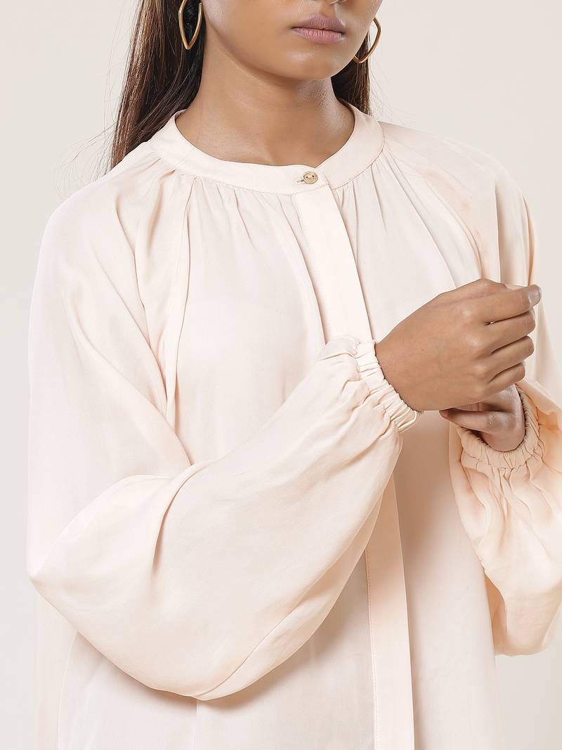 Collar Neck Full Sleeves Solid Shirt