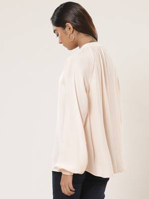 Collar Neck Full Sleeves Solid Shirt 5