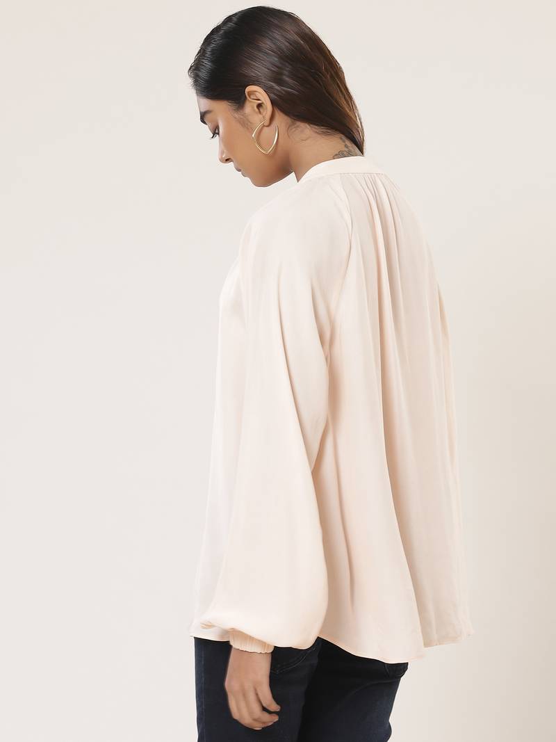 Collar Neck Full Sleeves Solid Shirt