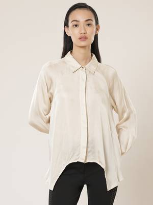 Collar Neck Full Sleeves Solid Shirt 2