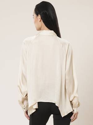 Collar Neck Full Sleeves Solid Shirt 6