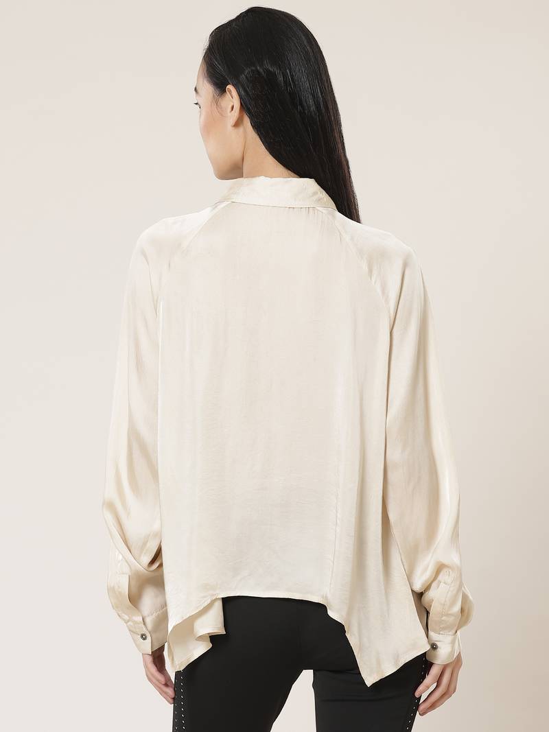 Collar Neck Full Sleeves Solid Shirt
