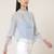Band Neck Full Sleeves Solid Short Top
