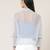 Band Neck Full Sleeves Solid Short Top