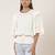 Round Neck Half Sleeves Solid Short Top