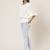 Round Neck Half Sleeves Solid Short Top