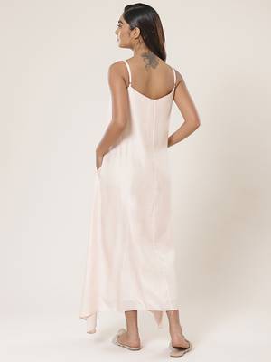 Strappy Solid Long Dress 4