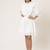 Round Neck Half Sleeves Solid Short Dress