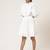 Round Neck Half Sleeves Solid Short Dress