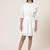 Round Neck Half Sleeves Solid Short Dress