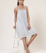 Strappy Solid Short Dress