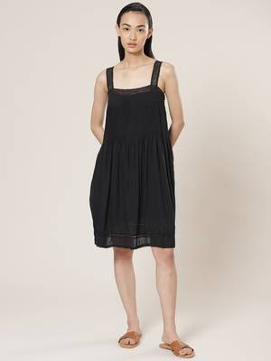 Strappy Solid Short Dress 1