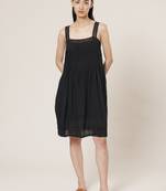 Strappy Solid Short Dress