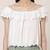 Off Shoulder Solid Short Top