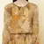 Gold & Brown Printed Maxi Dress