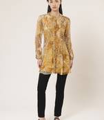 Gold & Brown Printed Tunic