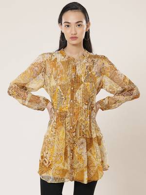 Gold & Brown Printed Tunic 4