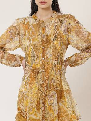 Gold & Brown Printed Tunic 5