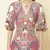 Round Neck Full Sleeves Printed Short Dress