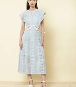 Round Neck Sleeveless Solid Long Dress