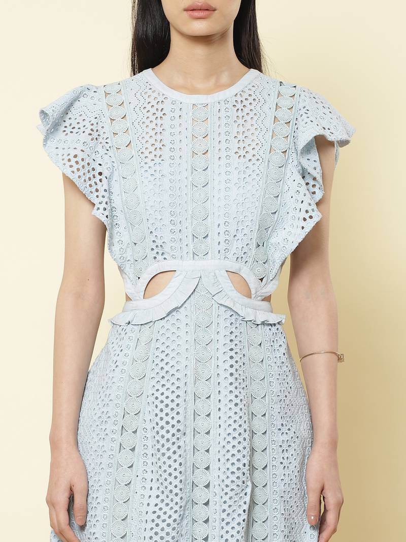 Round Neck Sleeveless Solid Long Dress