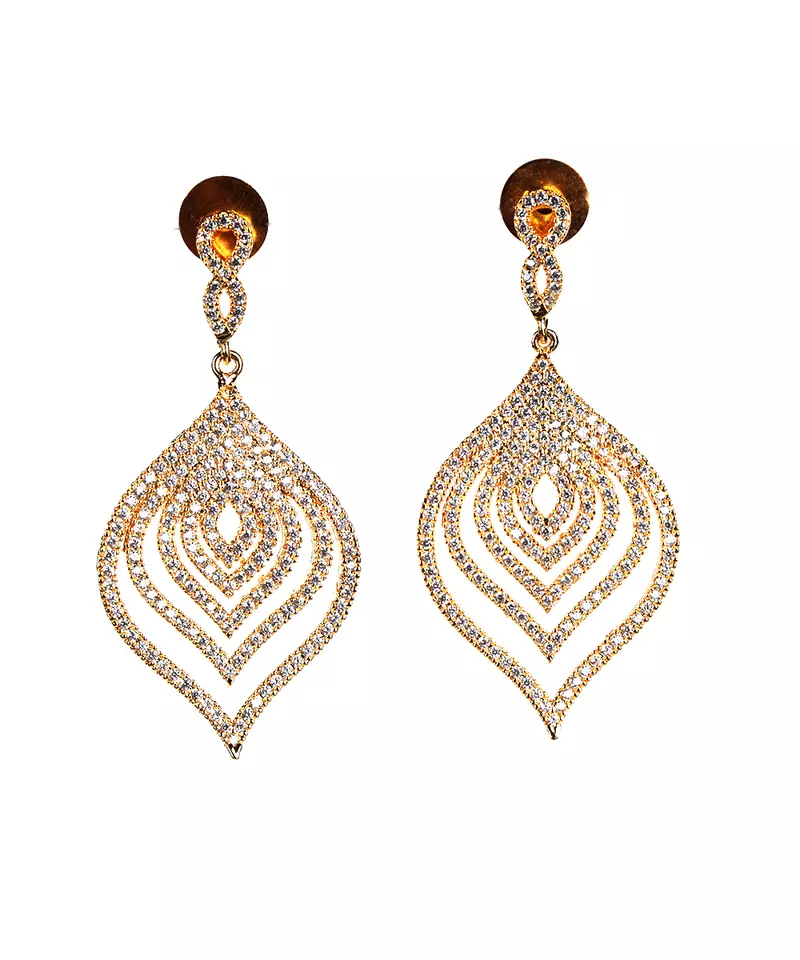 White earrings