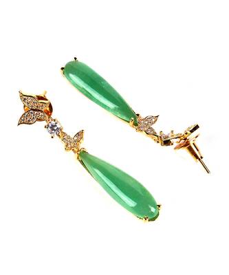 Green earrings 4