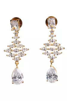 White earrings