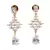 White earrings