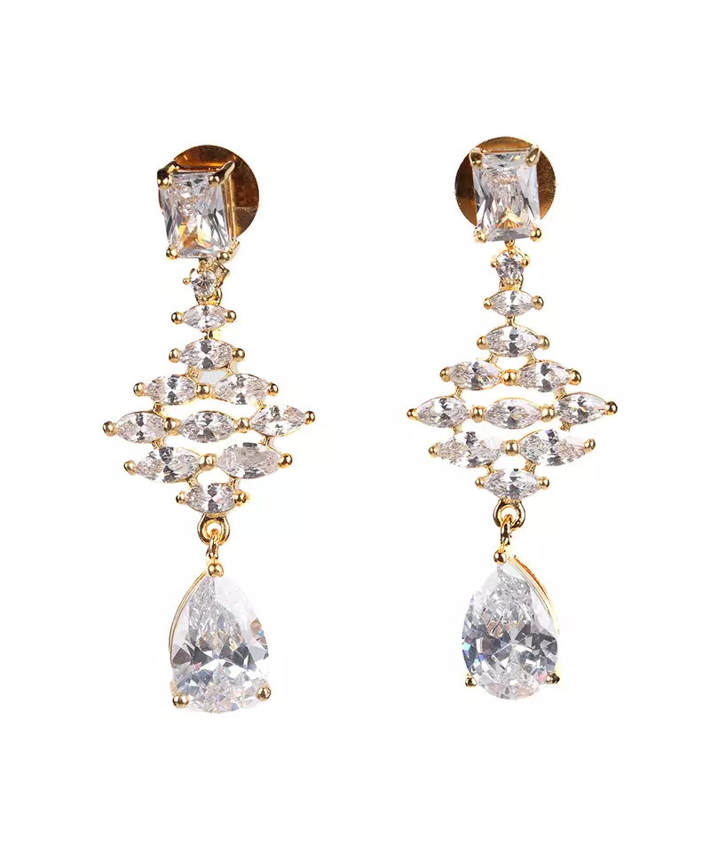 White earrings