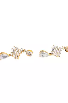 White earrings