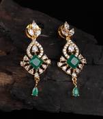 Green earrings