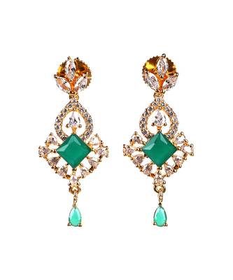 Green earrings 2
