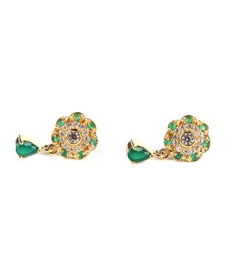 Green earrings 2