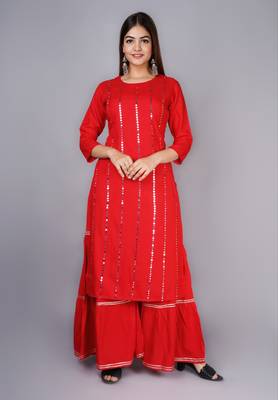 PeerShah Women Kurta and Sharara 1