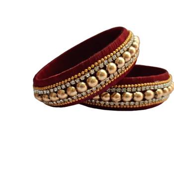 Maroon bangles-and-bracelets 2