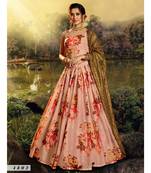 Peach Sequin Lehenga Choli
