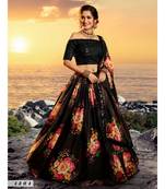 Black Printed Sequin Lehenga Choli