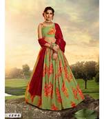 Green Printed Sequin Lehenga Choli
