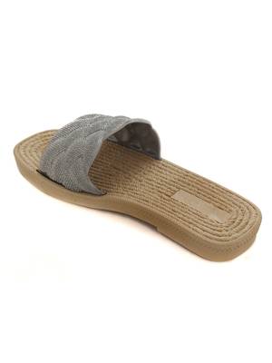 Trends & Trades Fancy SILVER Anti Slip Flats  3