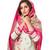 Women's Off White & Pink Cotton Printed Readymade Patiyala Suit Set with Mask