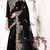 Black Embroidered Bollywood Designer Silk Saree With Blouse