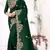 Green Embroidered Bollywood Designer Silk Saree With Blouse
